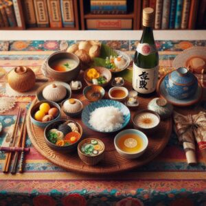 Japanese sake and food pairing